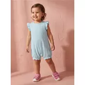 Sinsay - Pamucni romper sa ??urnim detaljima - bledoplavo