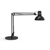 LED namizna svetilka MAULstudy, črna, jeklo, 49 cm, E27 - Študija/pisarna - Kovina