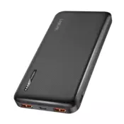 Logilink mobilna baterija, LiPo, 10.000 mAh, PD 20 W, 2x USB-A + USB-C, crna