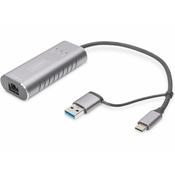 Digitus Pretvornik USB - Mrežni USB A-UTP 2.5G USB-C + USB A DN-3028