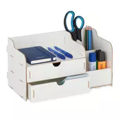 Northix Namizni organizator s predali, 3 odprti predelki, 2 predala, za pisalne potrebščine