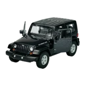 shumee WELLY 2007 JEEP WRANGLER RUBICON S STREHO ČRNA 1:34 42371
