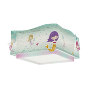 Dalber 63446 - Djecja stropna svjetiljka MERMAIDS 2xE27/60W/230V