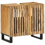 Vidaxl vidaXL Omarica za umivalnik 62x34x58 cm surov mangov les