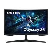 SAMSUNG monitor 27 Odissei G5 G55C zakrivljeni S27Cg552Eu, 2560 Ks 1440, Va, 1Kshdmi, 1Ksdp, 165Hz