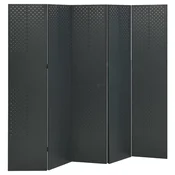 Sobna pregrada s 5 panela antracit 200 x 180 cm celicna