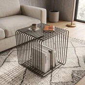 Hanah Home pomocni sto Frey, 34,8 cm, crni