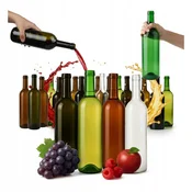 shumee 40x STEKLENICE ZA VINO 750 ml BORDO STEKLO STEKLENICA - 4 BARVE 0,75 L