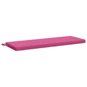 Vidaxl Blazina za klop SOEST 100% poliester Roza 100 x 40 x 5 cm