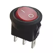 Prekidac wipp 6A/250VAC crveni sa indikacijom, fi=20mm