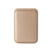 Sign Usnjeni etui za kartice SiGN MagSafe iz umetnega usnja - zlat