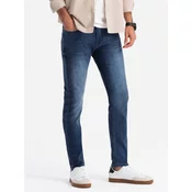 Ombre Fitted mens SLIM FIT denim pants with elastane - blue