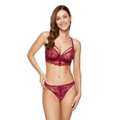 Delicate bra Charlize / B2 - burgundy