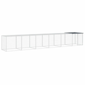 Vidaxl Kokošnjak s streho antracit 603x98x90 cm pocinkano jeklo
