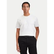Calvin Klein Majica Interlock LV04LH804G Bela Regular Fit