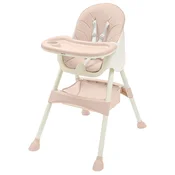 Baby Mix stolček za hranjenje Nora, prašno roza