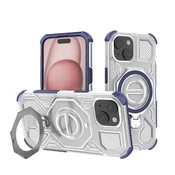 Hibridni ovitek Carbon Shield Pro za iPhone 15 - blue transparent