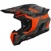 Motokros kaciga Airoh Twist 3 Dynasty mat fluo narancasta