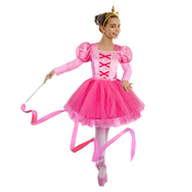 Roza balerina otroški kostum