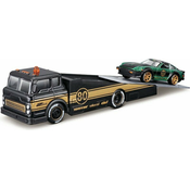 Maisto - Design Elite Transport, tovornjak z rampo + 1980 Datsun 280ZX (S130), 1:64