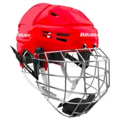 Hokejska čelada Bauer RE-AKT 70 Combo Red Senior M