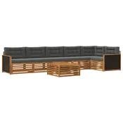 Set vanjskih sofa 7 pcs Prirodna i antracit 79 x 79 x 37 cm