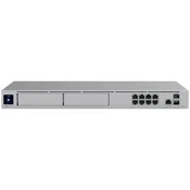 Ubiquiti rack-mount Cloud Gateway with 10 Gbps performance, multi-WAN load balancing, and two NVR drive bays designed for large-scale, multi-applicati