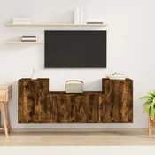 Vidaxl Komplet TV omaric 3-delni inženirski les