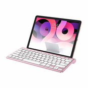 OMOTON Brezžična tipkovnica za iPad z držalom za tablični računalnik KB088 Omoton (roza)
