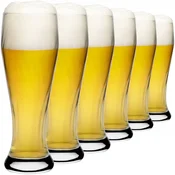 KADAX Vrček za pivo 665 ml, visok, 6 kosov