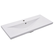 MAISON CHIC Vgradni Umivalnik - Kopalna umivalnik - Lavabo 91x39,5x18,5 cm keramičen bel, (21684776)