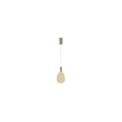 LED Lestenec na vrvici LED/6,3W/230V 3000K zlata pr. 14 cm