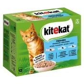 Kitekat vrecice 48 x 85 g - Izbor ribe u želeu
