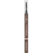 essence Microblading svinčnik za obrvi s čopičem odtenek 04 Dark Brown 0.6 ml