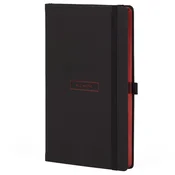 NOTES 13X21CM CRTE 96L S GUMICOM CASTELLI ALL METAL RED (CRNO/CRVENI)