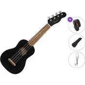 Fender Venice WN BK Standard SET Black Soprano ukulele