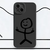Silikonski ovitek Stickman za iPhone 12