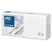 Serviete, 1/4 prepognjene, 3-slojne, 32,5 x 32,8 cm, napredne, TORK Soft Lunch, bele, 150 kosov