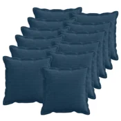 vidaXL Prevleka za blazino 12 kos HOUTEN Temno modra 40 x 40 cm