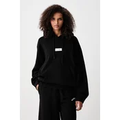 MM6 Maison Margiela pulover s kapuco ženski bombažen