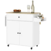 Homestar Kuhinjski otok 106x42x87 cm Bela