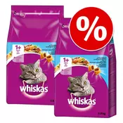 Varčno pakiranje: Whiskas 2 x 950 g / 1,9 kg / 3,8 kg - Junior (2 x 1,9 kg)
