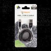 S BOX Kabl USB A / Type C Fruity 1 5 m Black