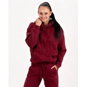 Soft Warm Pulover s Kapuco Vinsko rdeč - L