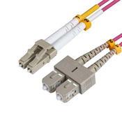 MicroConnect Vlakenski patch kabel LC/UPC-SC/UPC 7m OM4