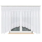 shumee Celina - Že izdelana žakard zavesa z izrezom na dnu - 500x160 cm - bela