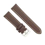 Kožni kaiš Diloy 18mm DIL376.2 Tamno braon boja