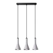SOLLUX lighting Siva viseča svetilka z betonskim senčnikom, trojna REA 3xE14 10W SL.1225 Sollux Lighting