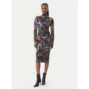 Just Cavalli Cocktail obleka 81PAO942 JS566 Pisana Slim Fit