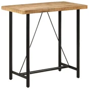 Vidaxl Barska miza 110x55x107 cm trden mangov les in železo